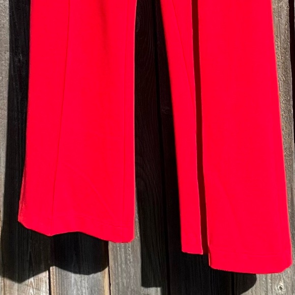 Rachel Zoe red hi-rise flare wide leg pant size large - Picture 5 of 17